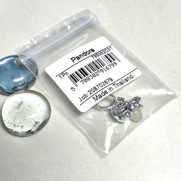 Authentic Pandora Glow In The Dark Firefly Charm Sterling Silver Dangle Bead - Picture 5 of 5